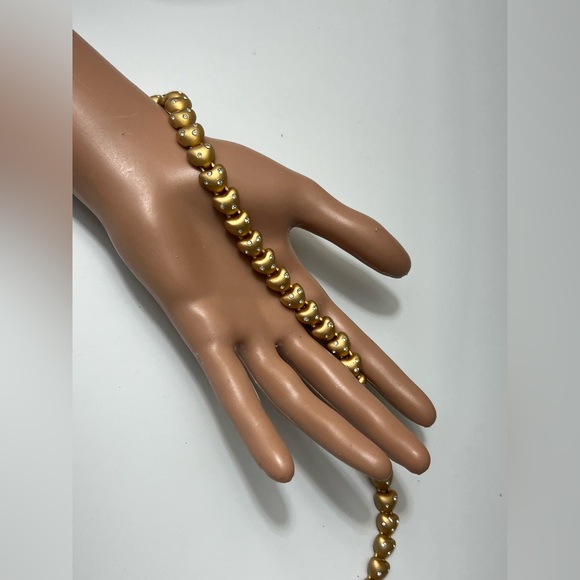 Stunning Vintage Swarovski  Hearts Choker Necklace Missing Two Crystal - Picture 5 of 12